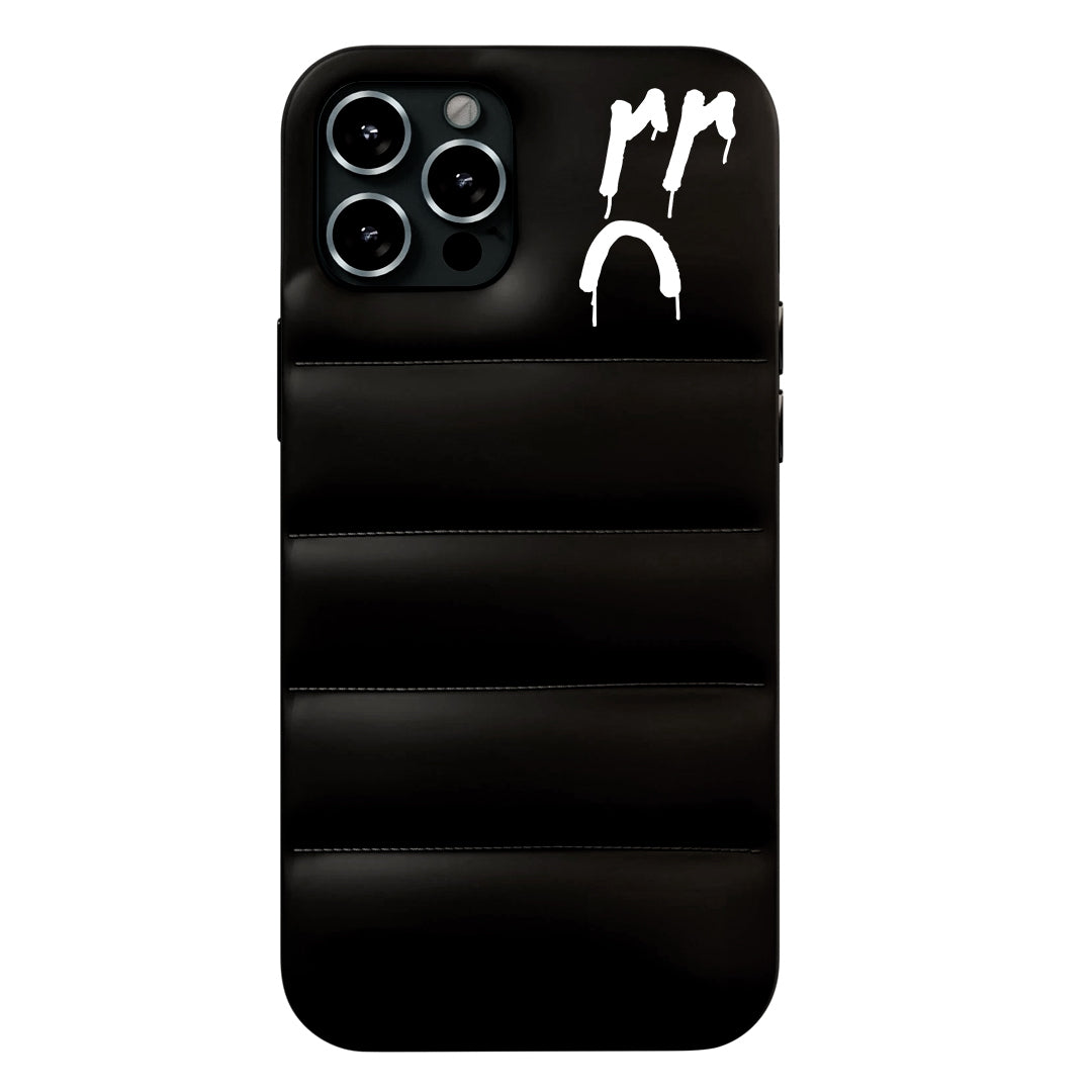 Black Puffy iPhone Case