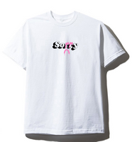 ...in advance T-shirt (white w/ pink print)