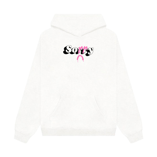 ...in advance Hoodie [White w/ pink]