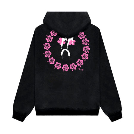 this hoodie will get you lei'd [black w/ pink]