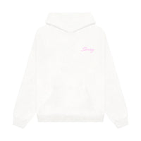 this hoodie will get you lei'd [white w/ pink]