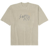 SORRY CRYSTAL LOGO TEE (MUSHROOM)