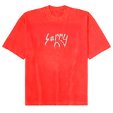 SORRY CRYSTAL LOGO TEE (CHERRY RED)