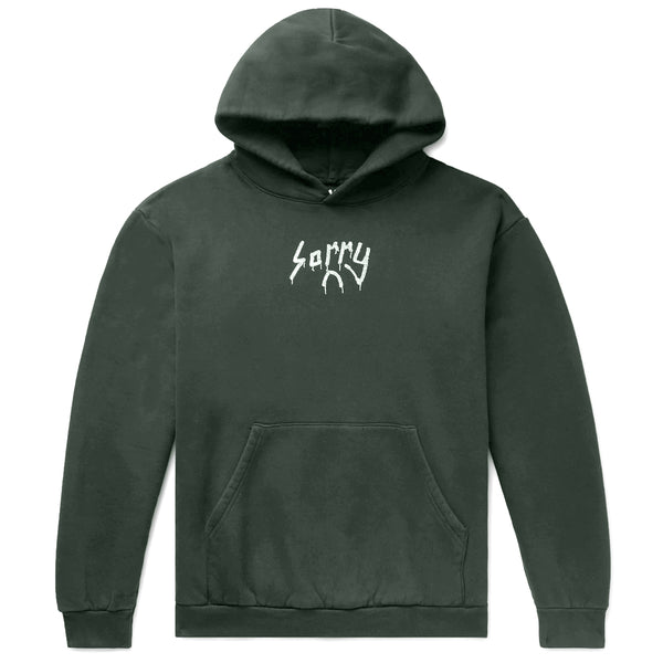 SORRY CRYSTAL LOGO HOODIE [Ivy] – SORRY IN ADVANCE